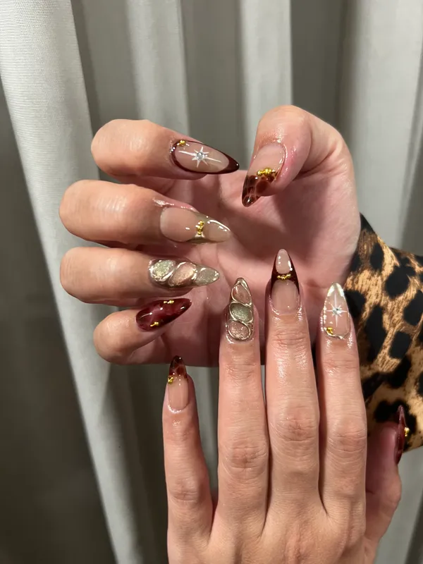 Nail art — gallery bronze star